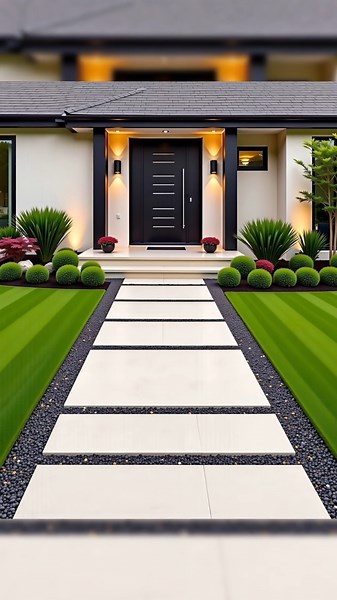 Modern Front Yard Walkway Ideas 2025 🏡 | Stylish Entrance Paths & Landscaping Inspiration