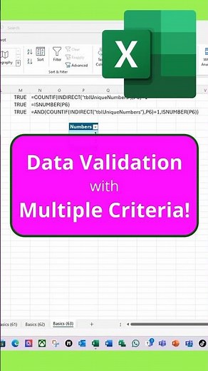 Data Validation with Multiple Criteria | How?