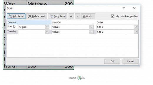 How to do Multiple Level Data Sorting in Excel