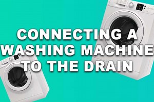 Connecting washing machine drain hose under sink