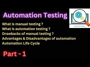 Part-1 | What is automation testing? | Automation testing life cycle | #softwaretesting #automation