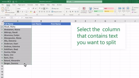 Split text into different columns with the Convert Text to Columns Wizard - Microsoft Support