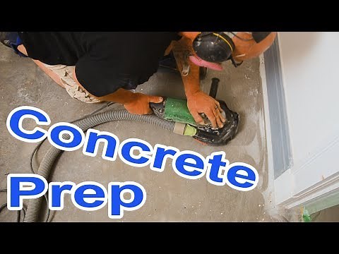 Concrete Prep For Wide Plank Hardwood Flooring | Bona R540, Bostik Greenforce