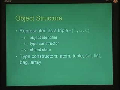 Lecture - 36 Object Oriented Databases