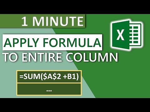 Excel Apply Formula to Entire Column (2020) - 1 MINUTE