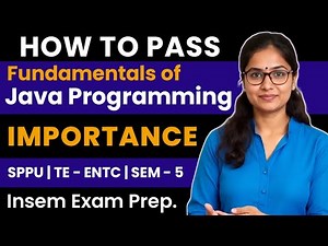 How to Pass Fundamentals of Java Programming | SPPU TE-ENTC SEM-5 Insem Exam Preparation