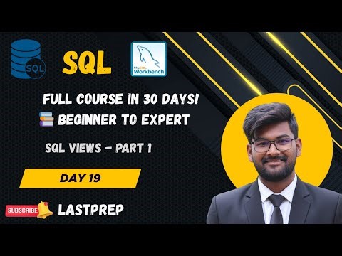 Day 19 of SQL | SQL Views - part 1 | 30 Days of SQL