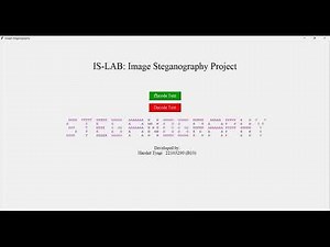 Project: Image Steganography