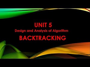 DAA-BACKTRACKING BASIC IN TAMIL