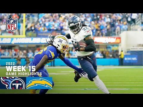 Tennessee Titans vs. Los Angeles Chargers | 2022 Week 15 Game Highlights