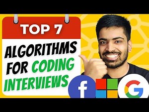 Top 7 Algorithms for Coding Interviews | 98% Chance in Interviews | DSA interview questions answer 🔥