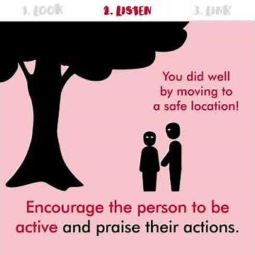 Psychological first aid - look, listen, link