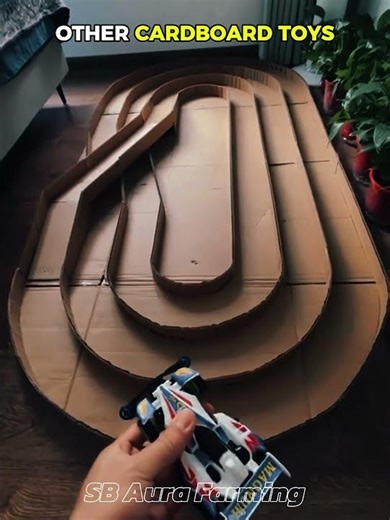 He Builds EPIC Weapons From Cardboard #aura #shorts #cardboard