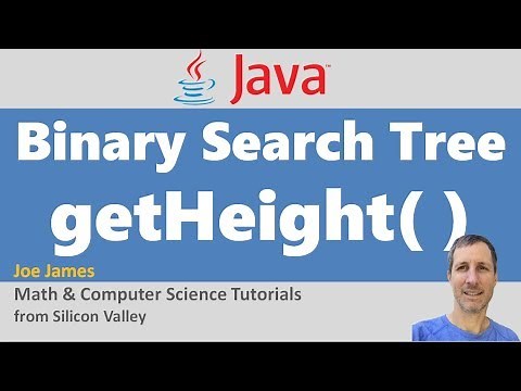 Java: Get Height of a Binary Search Tree (BST)