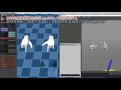Dexterous Hand Control in Simulation: Virdyn Mocap Driving Robot Hands in MuJoCo