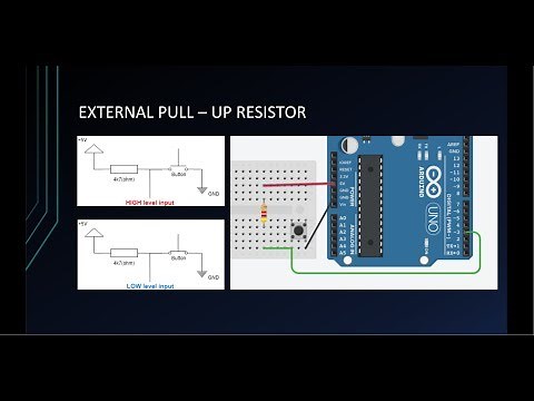 Arduino Tutorial for Beginners 8 - Digital Input With a Push Button in Arduino