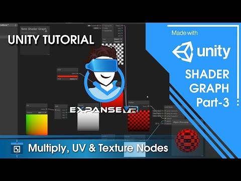 Unity Shader Graph Tutorial - Beginner Guide Episode 3. Multiply, UV & Texture Nodes