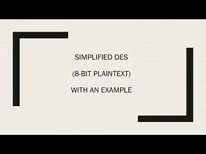 Simplified Data Encryption Standard (S-DES) || 8-bit Plaintext || With Example || Easily Explained.