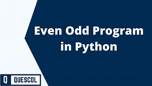 Python program to check given number is even or odd