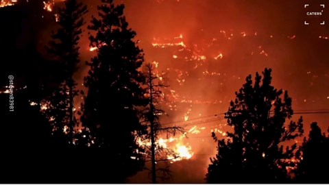 Lake Spokane Wildfire Grows Rapidly Across Stevens County