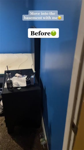 Here’s my long process of switching rooms with my little brother and moving to the basement. It took about 3 weeks to complete everything 😭 #findyourgrace #basementbedroom #fypシ #roommakeover