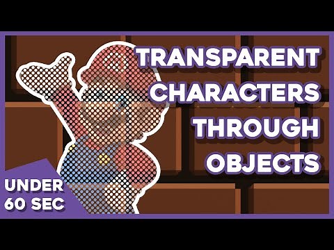 Transparent character through objects - renderer features | Under60sec Unity tutorial
