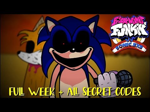 Vs. Sonic.Exe Full Week + All Secret Codes - Friday Night Funkin' Mod
