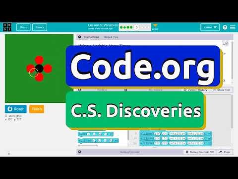 Code.org Lesson 5.5 Variables | Tutorial with Answers | Unit 3 C.S. Discoveries