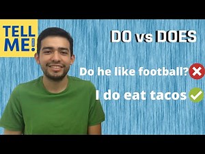 A1 English: DO vs DOES (MADE EASY) With Examples Exercises & Answers