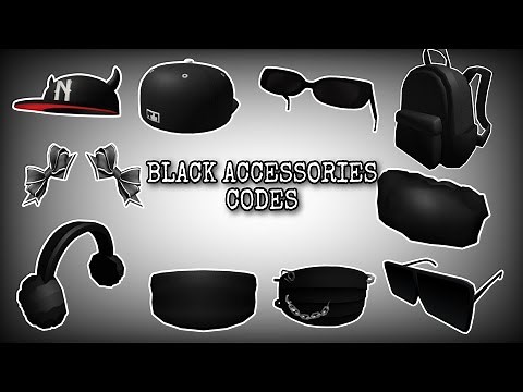 20+Aesthetic Black Accessories Codes| Roblox Accessories IDs and Codes With Links