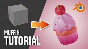 Blender Tutorial: Easy 3D Muffin for Beginners | BlenderNation Bazaar