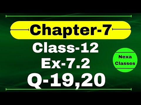Class 12 Ex 7.2 Q19,20 Math | Chapter7 Class12 Math | Integration | Ex 7.2 Q19,20 Class 12 Math