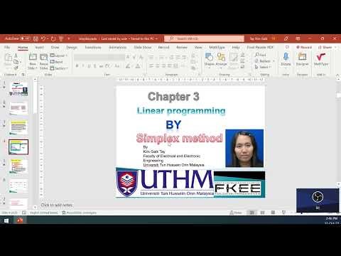 The standard Maximization Problem