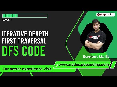 Iterative Depth First Traversal | Iterative DFS in Graphs | DFS Code