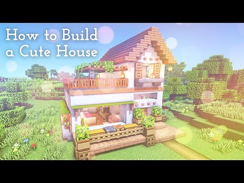 【Minecraft】How To Build A Cute House【Tutorial】