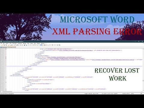 XML Parsing Error - Quick Fix