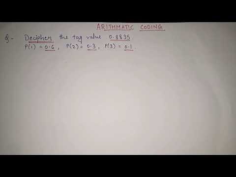 11. Arithmetic coding in data compression: DECODING full explanation | Digital Image Processing