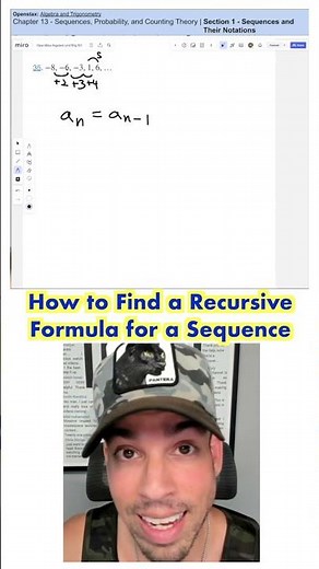 How to find a recursive formula using a sequence!