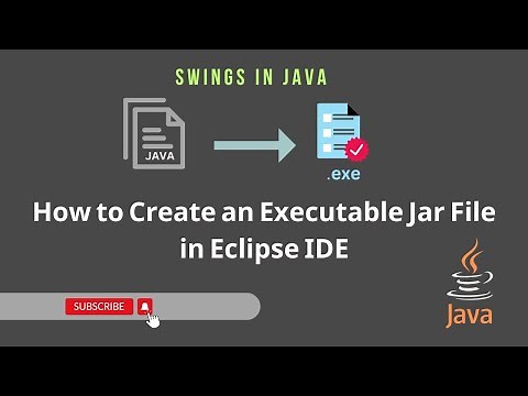Learn the Easiest way to create an Executable jar file in Java | Jframe .exe #javaswing