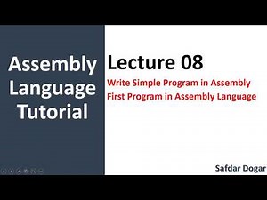 How to Write First Program in Assembly Language | Simple Assembly Program