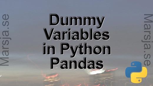 How to use Pandas get_dummies to Create Dummy Variables in Python