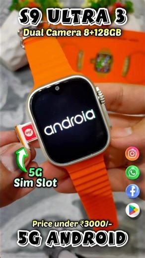 5G Android S9 Ultra 3 | Dual Camera 8+128GB SimCard WiFi #shorts #ytshorts #shortsfeed #viralvideo