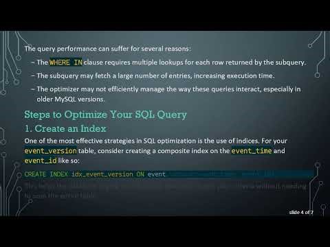 Optimizing SQL Queries with WHERE IN and Subqueries