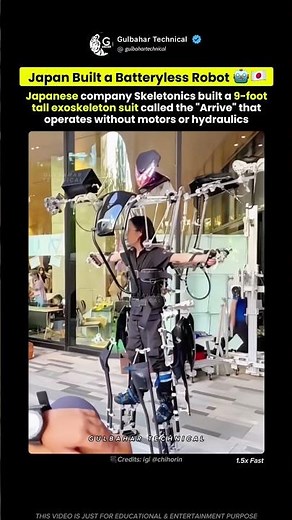 Japan’s 9-Foot Robot Suit Has ZERO Motors! 🤖🇯🇵”