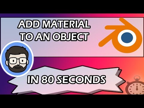 How To: Add Material To An Object in Blender IN 80 SECONDS