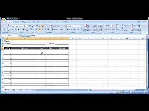 #3-How to create a Simple Tax Invoice Template Format in Excel
