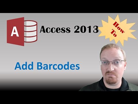 How To Add Barcodes In Access 2013 🎓