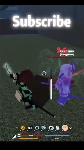 TANJIRO WATER BREATHING ONE SHOT COMBO 🌊 |Demon fall