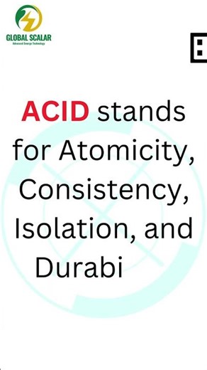 Explain the ACID properties in context of database transactions #javainterviewquestion#sqltraining