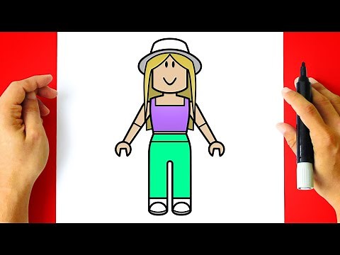 How to DRAW ROBLOX GIRL AVATAR - Drawing Tutorial